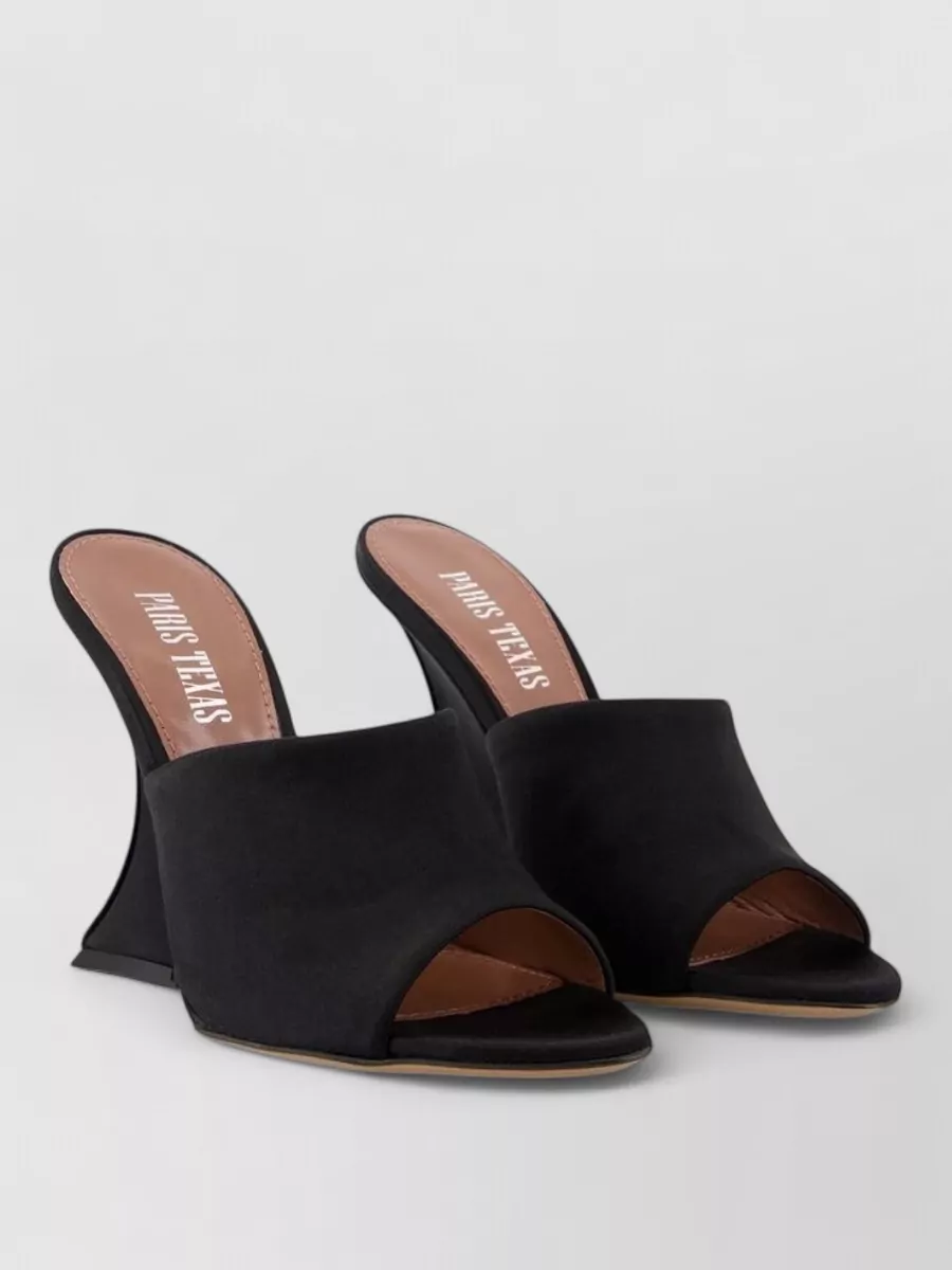 Paris Texas silk mules