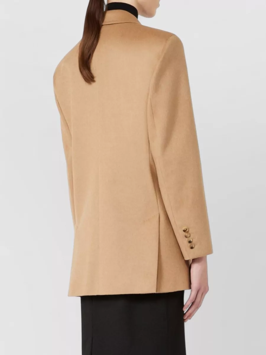 Max Mara Camel Hair Straight-Fit Blazer
