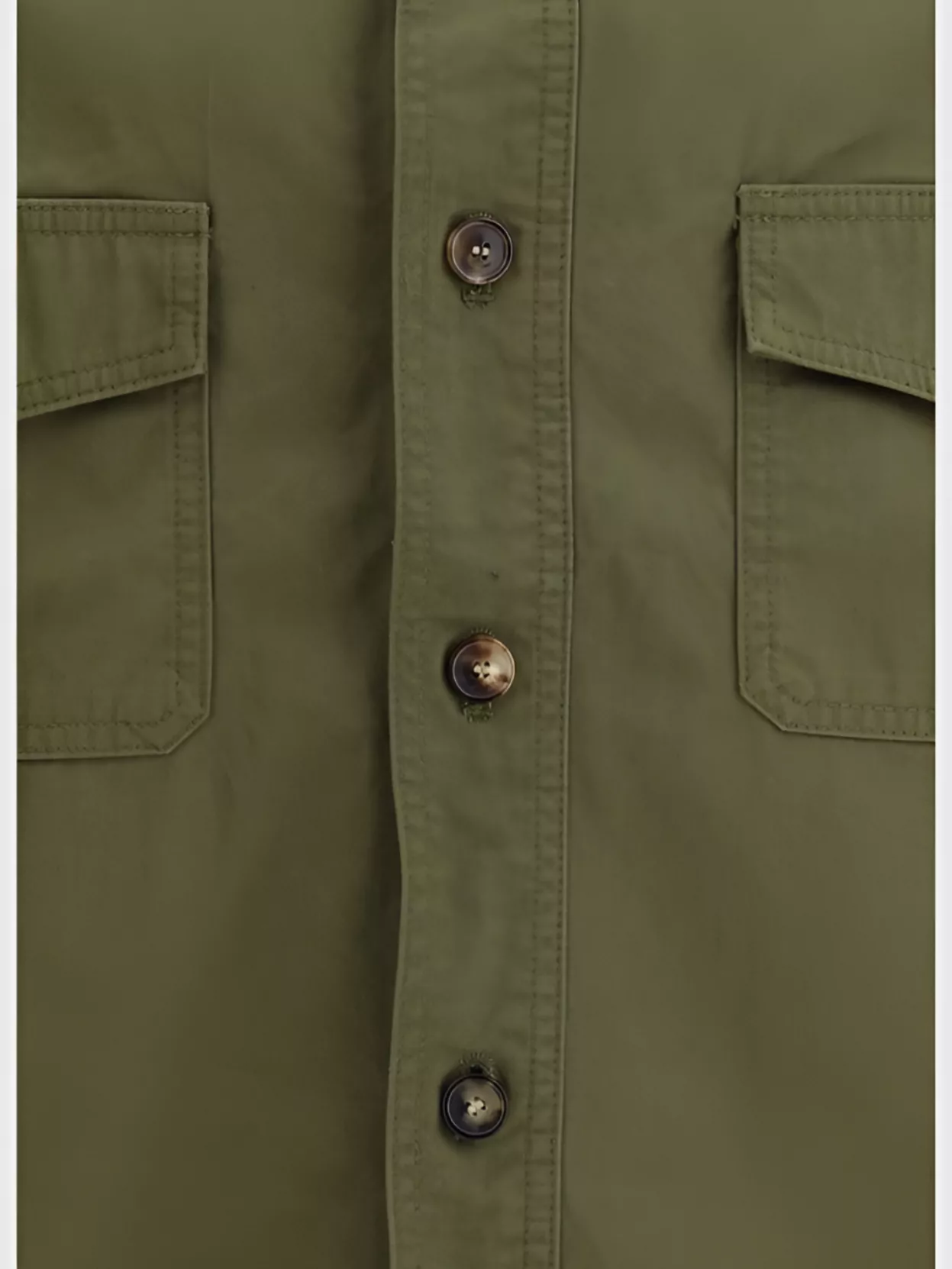Saint Laurent Twill Cotton Overshirt Chest Pockets