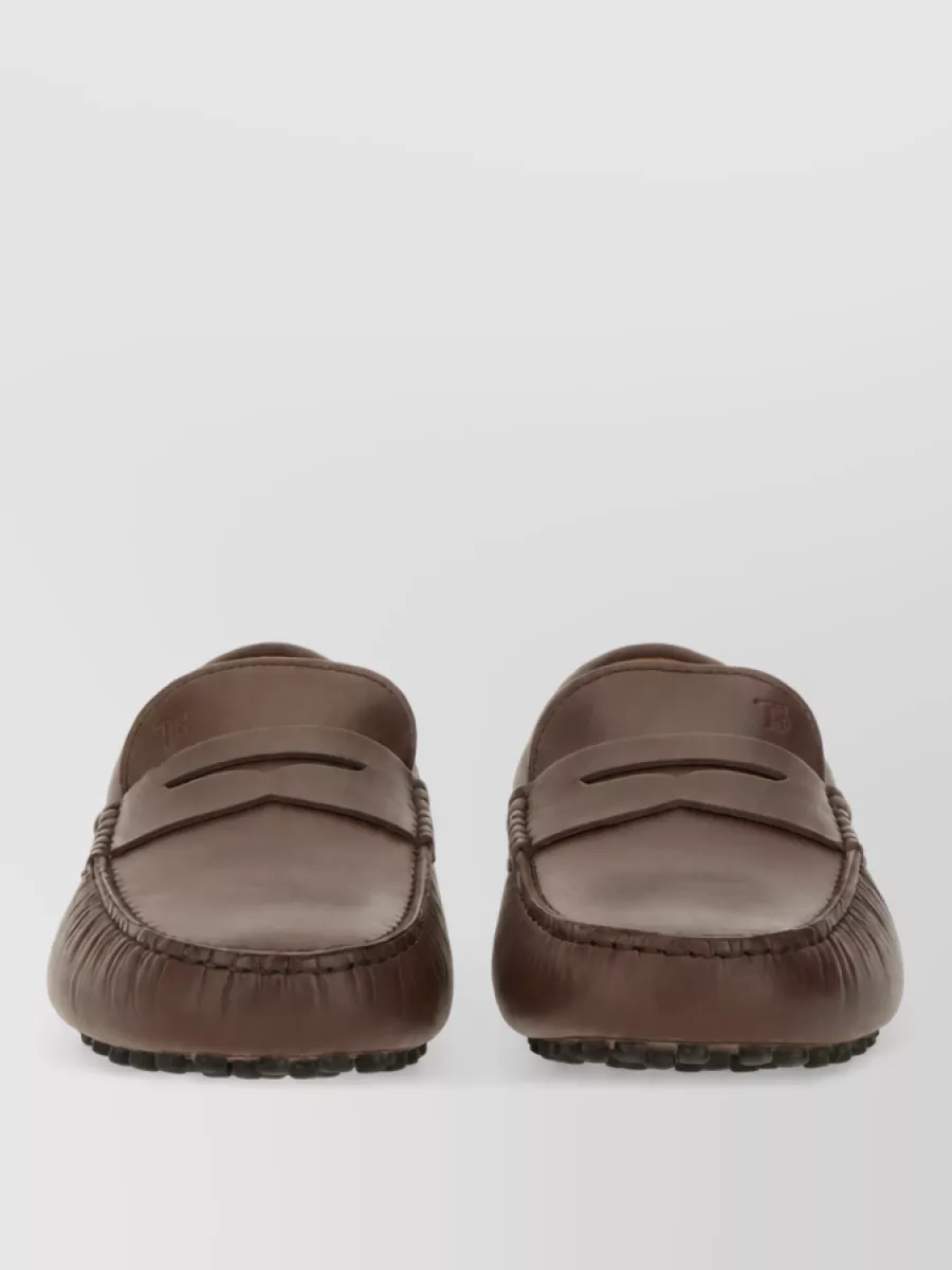 Tod's Leather Gommino Bubble Loafers