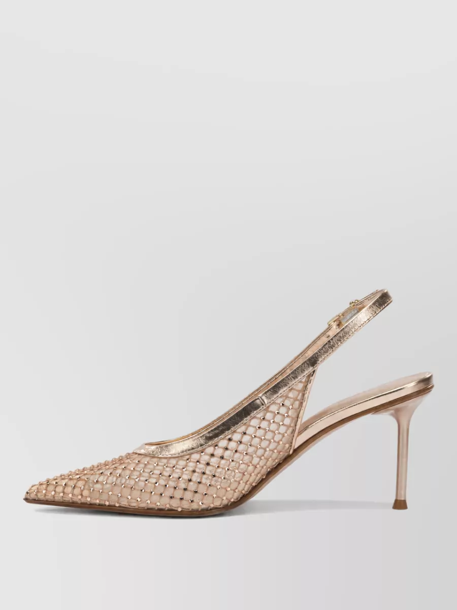 Sergio Levantesi Leather Slingback Pumps