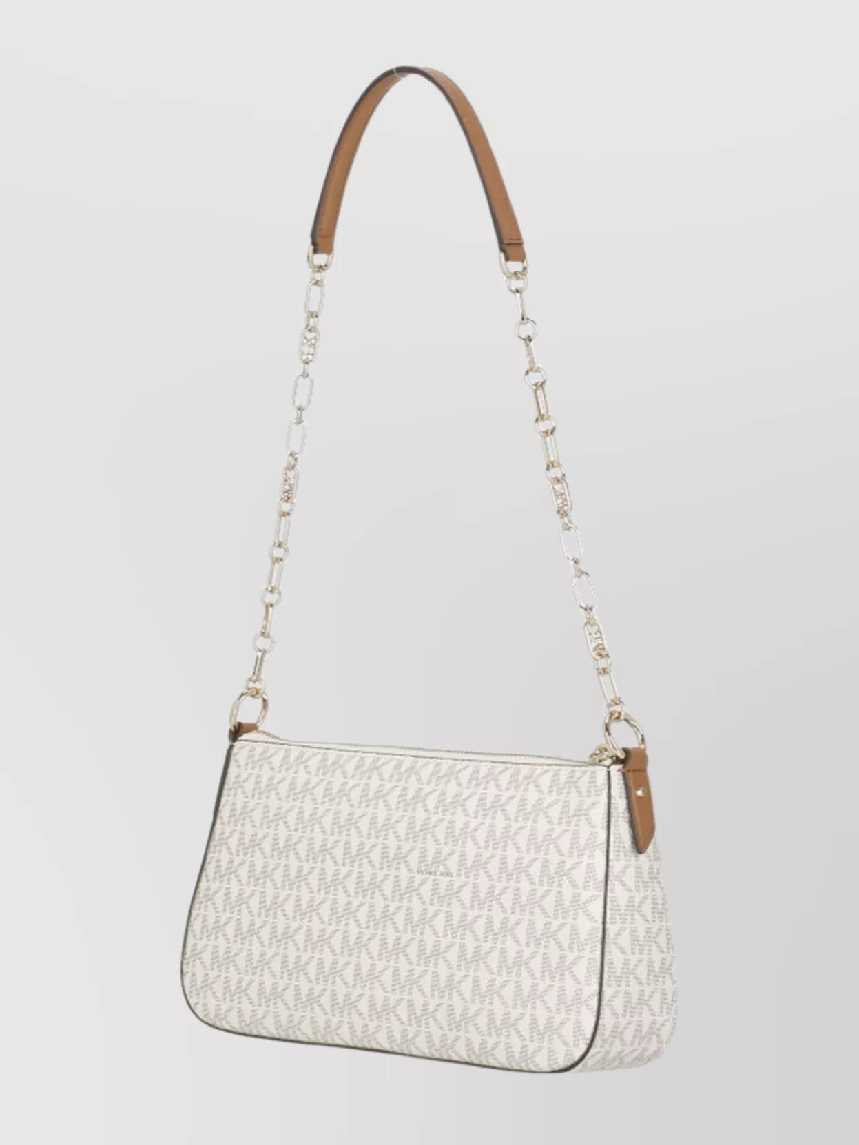 Michael Michael Kors Monogram Shoulder Bag Leather Strap