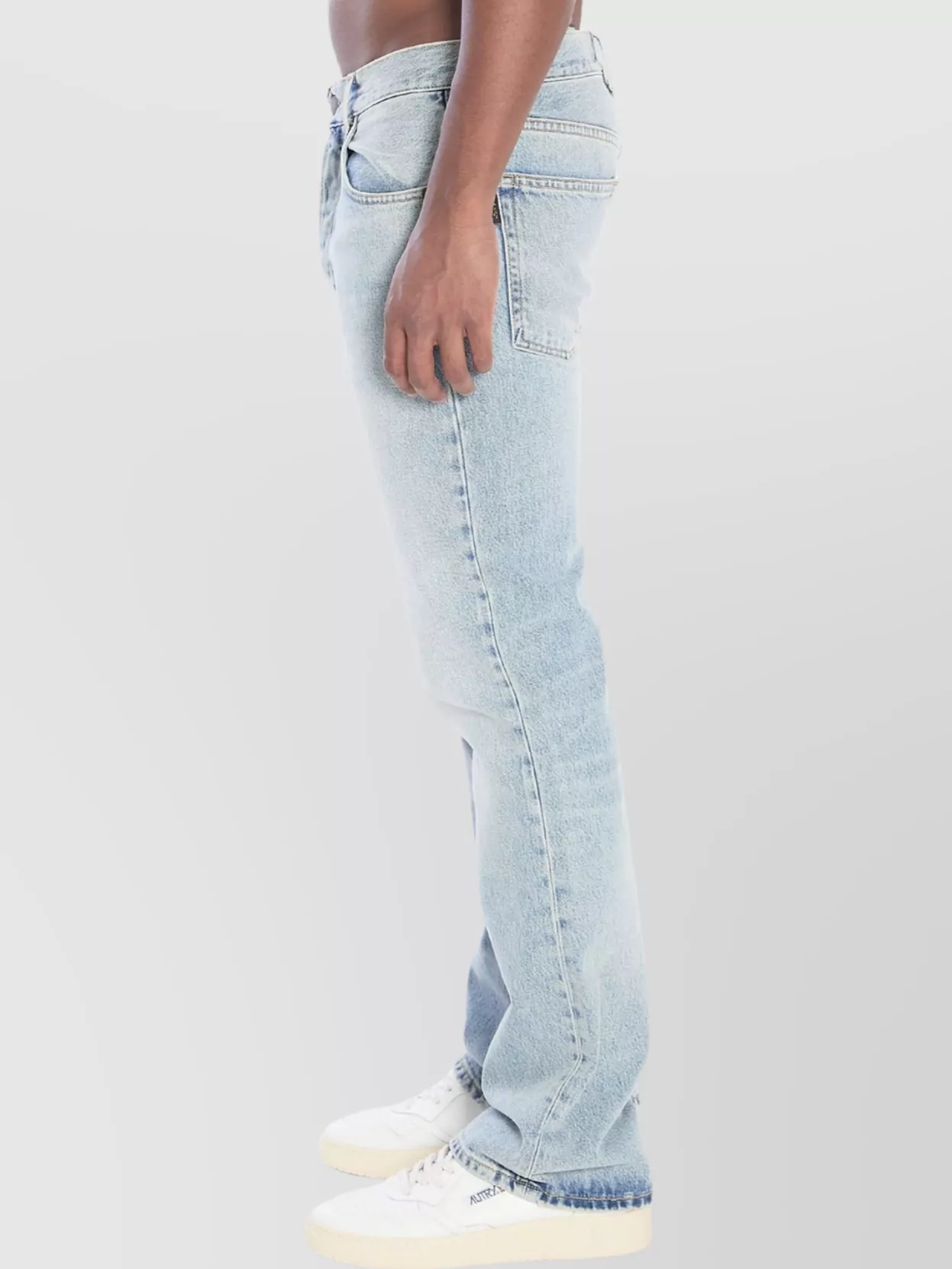 Haikure Light-wash Five-pockets Bootcut Jeans In Blue