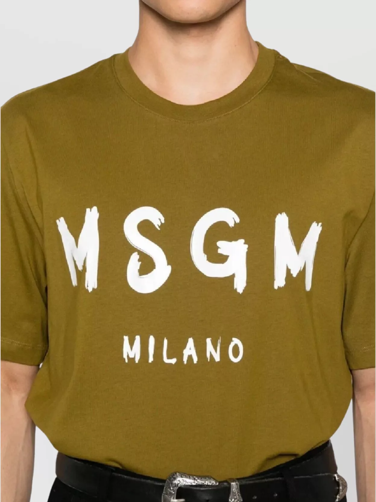 Msgm Crew Neck Short Sleeve T-Shirt Design