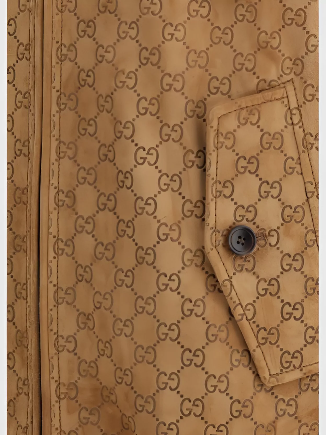 GUCCI RIBBED CUFFS AND HEM HIGH COLLAR JACKET