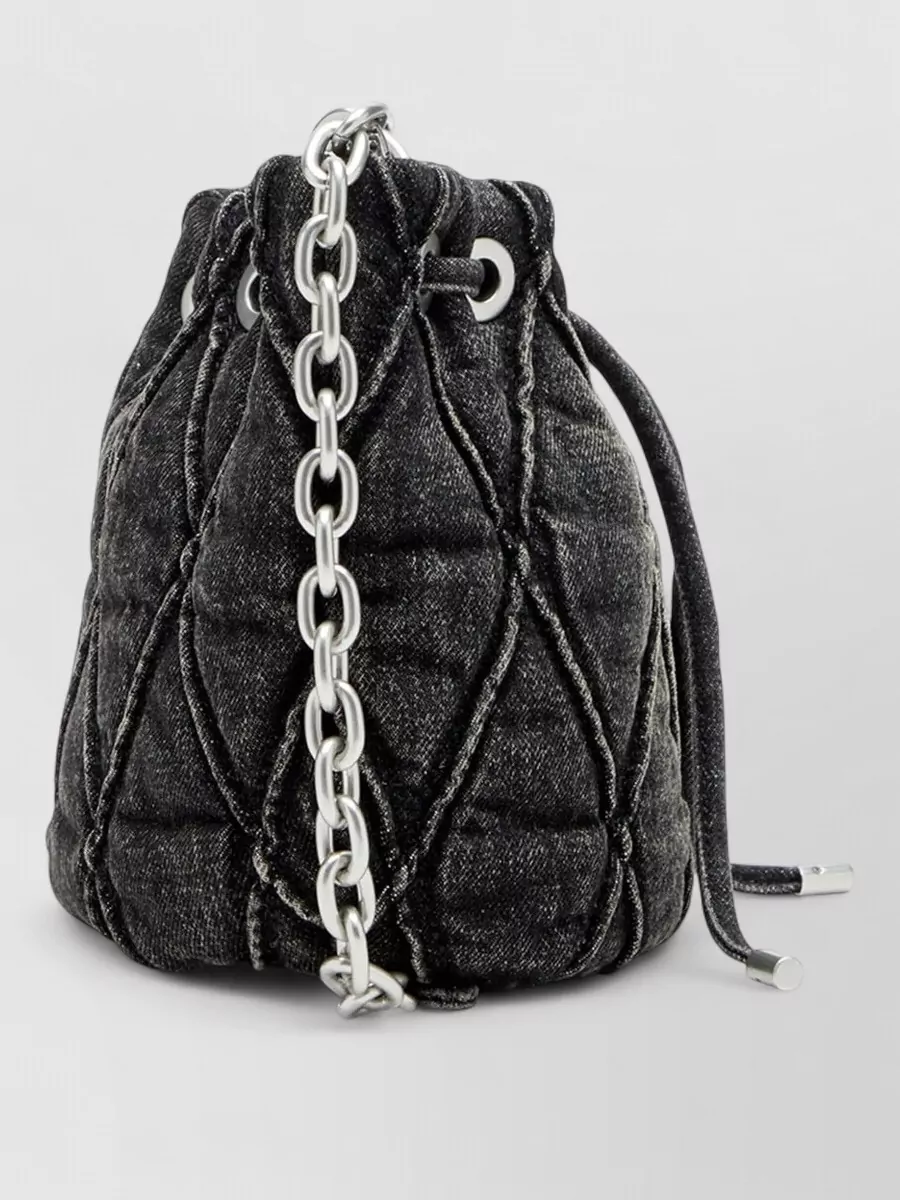 Diesel Quilted Denim Bucket Bag