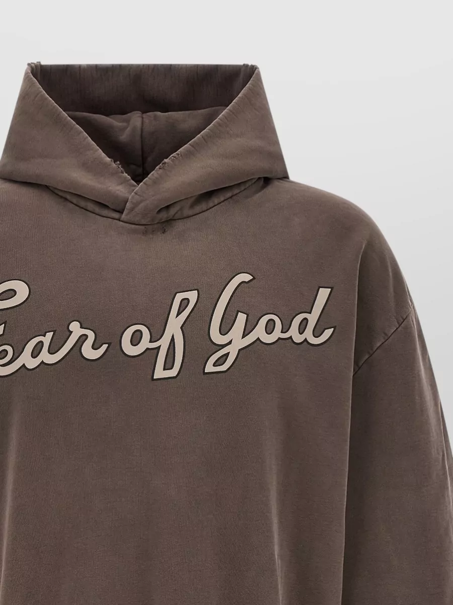 Fear Of God Cotton Graphic-Print Long-Sleeve Hoodie