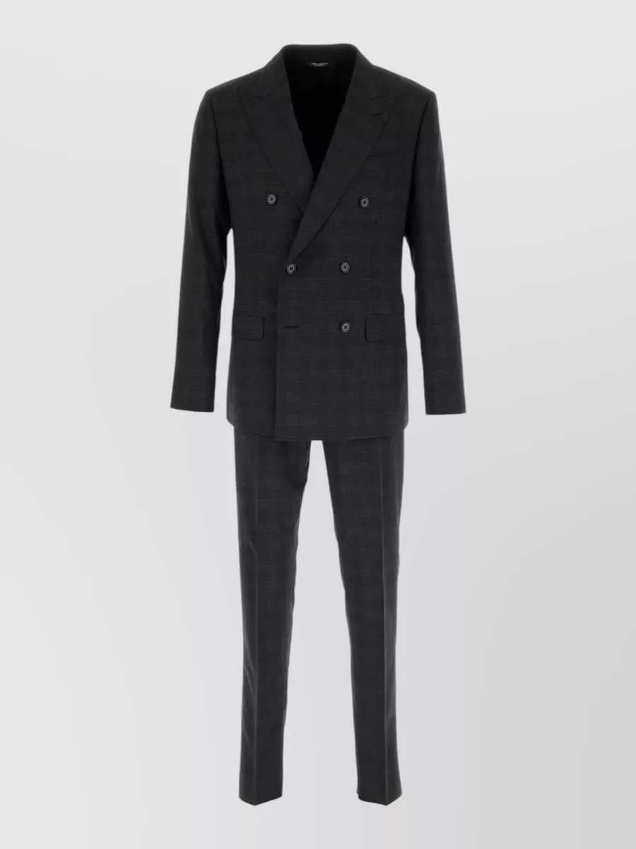 Dolce&Gabbana embroidered wool blend suit
