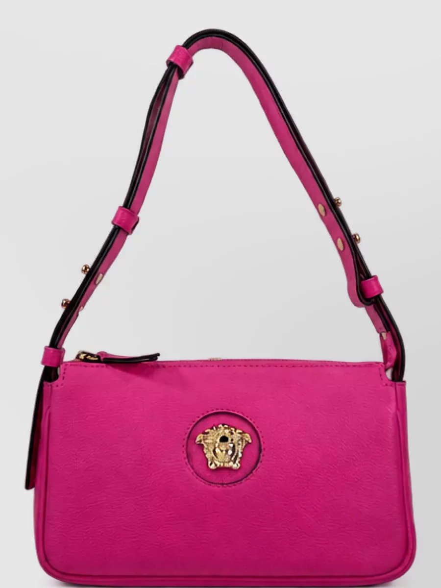 Versace La Medusa Leather Clutch Bag