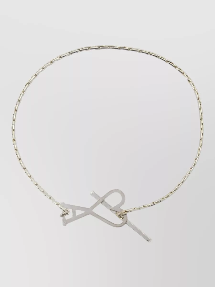 Ami Paris brass chain bracelet