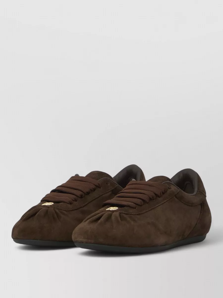 Dolce&Gabbana leather low-top lace-up sneakers