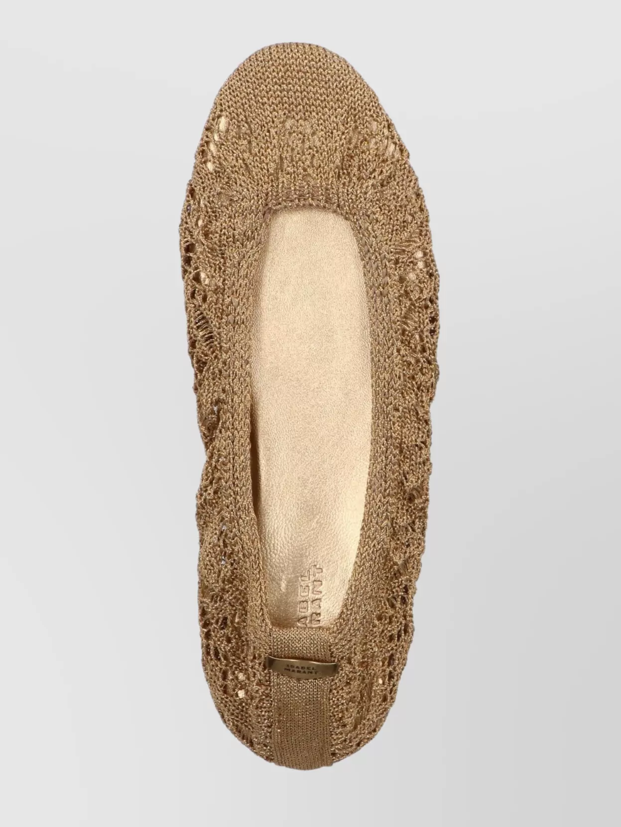 Isabel Marant Crochet Round Toe Ballerina Flats