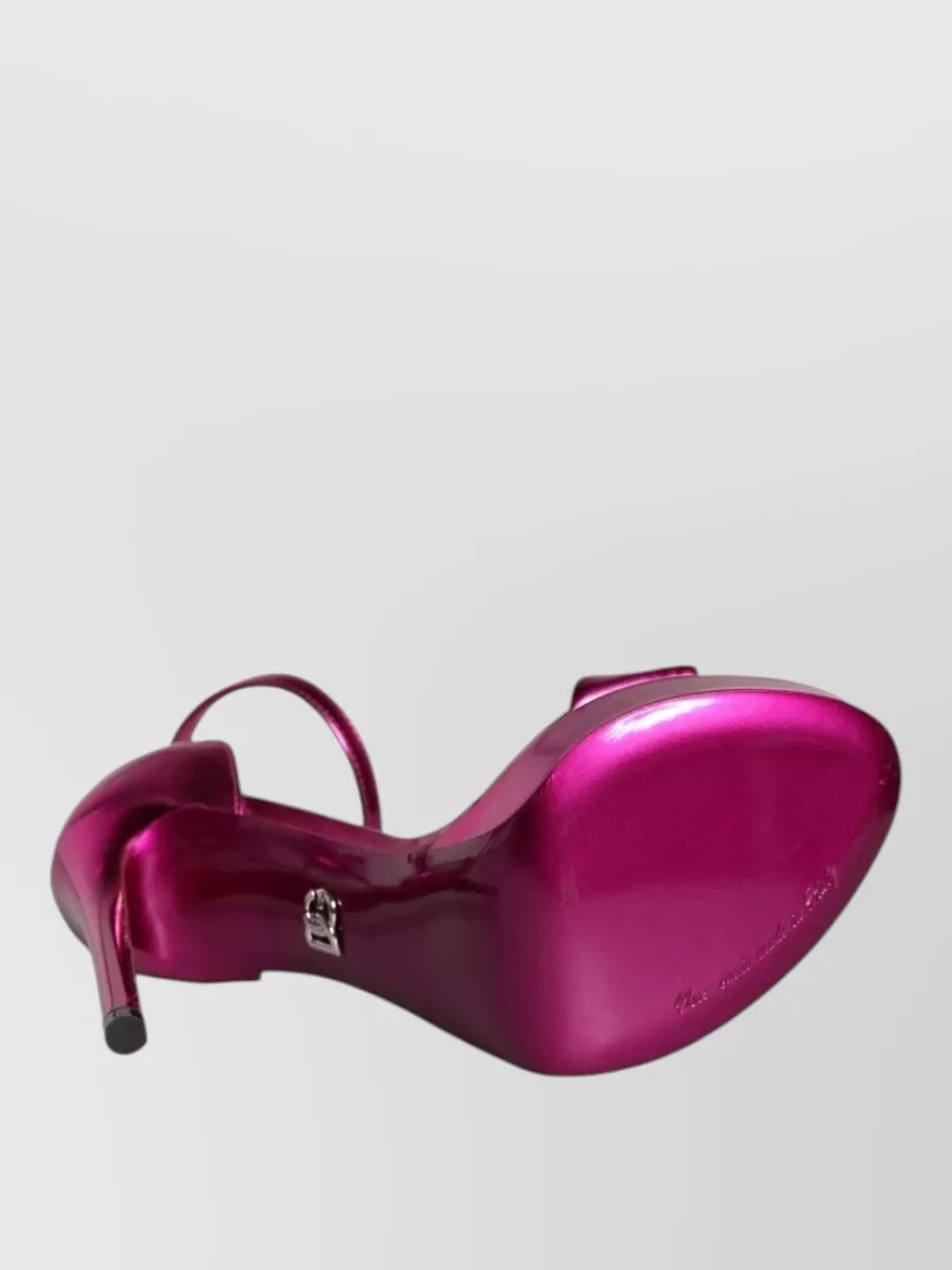 Dolce&Gabbana Leather Ankle-Strap Sandals