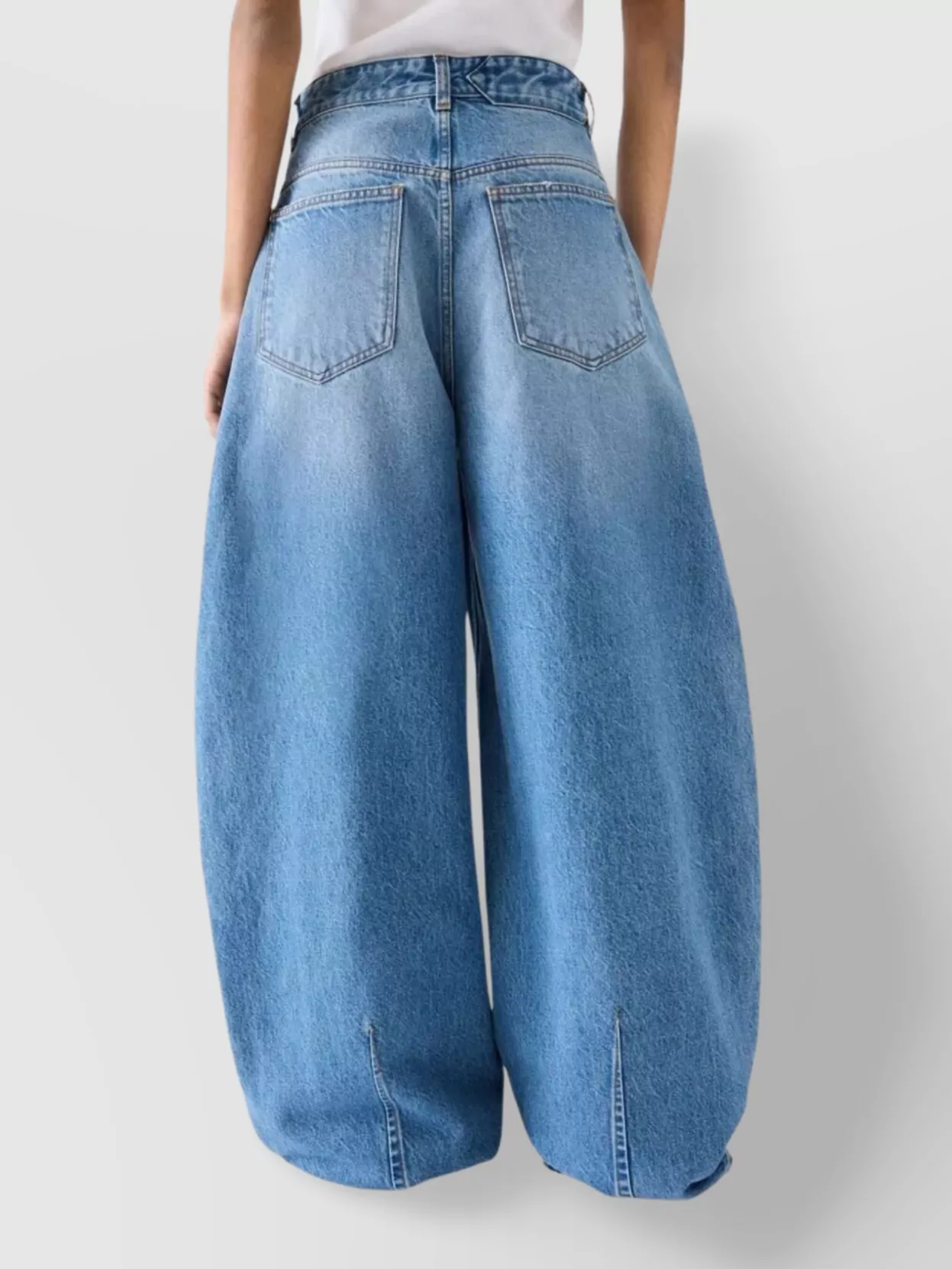 Jacquemus Ovalo Wide Leg High Waist Trousers