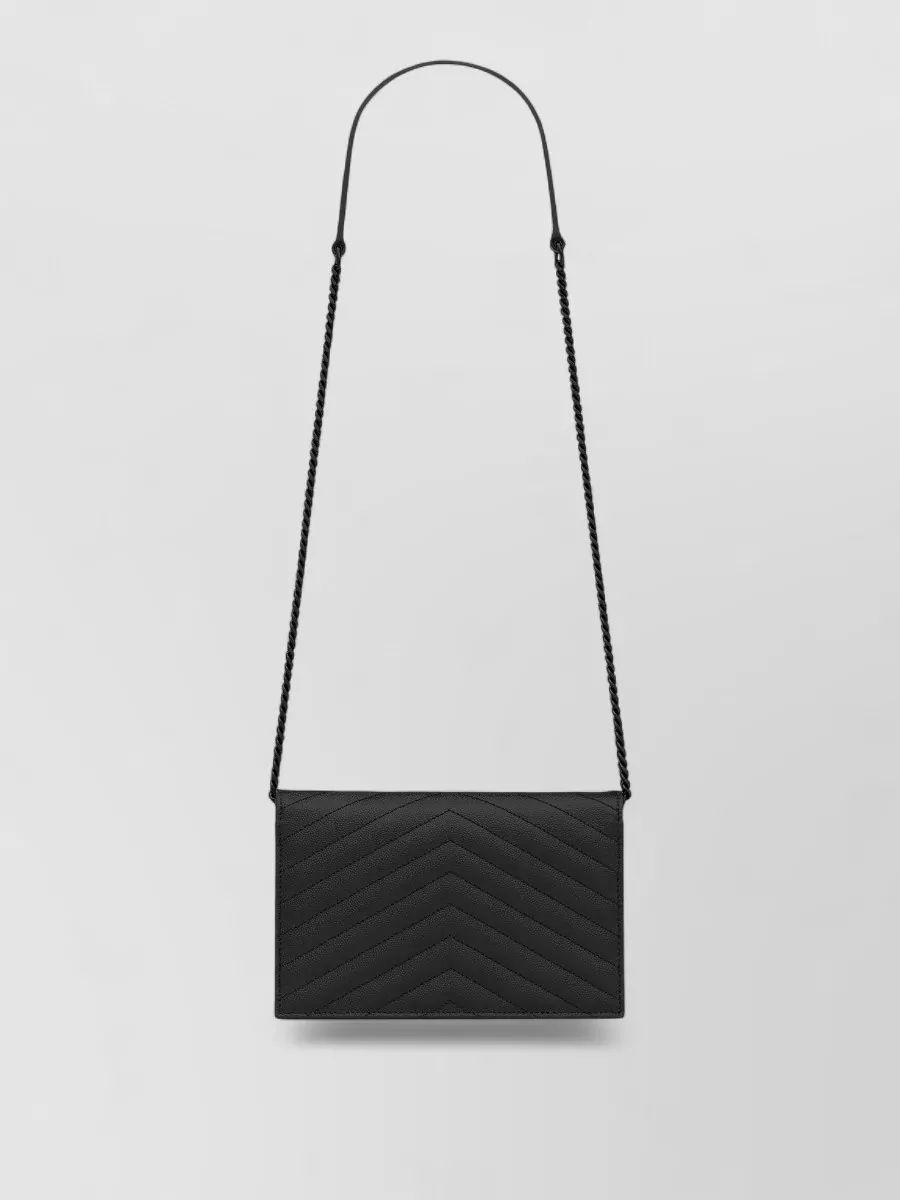 Saint Laurent Cassandre Mini Leather Shoulder Bag