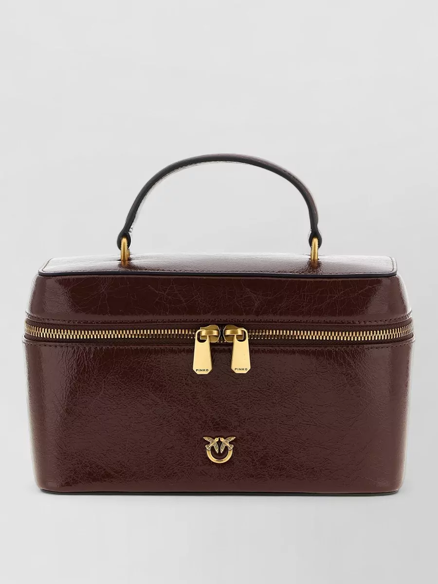 Pinko love bag classic leather vanity case