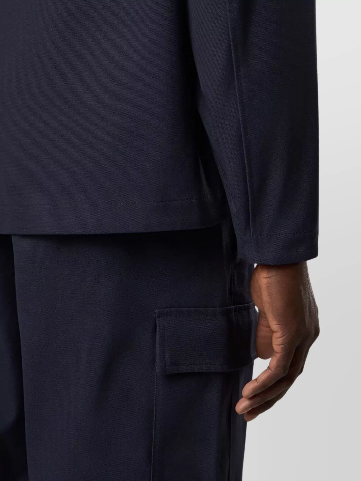 Stone Island Comfort-fit Overshirt With Gusseted Chest Pocket In Blue