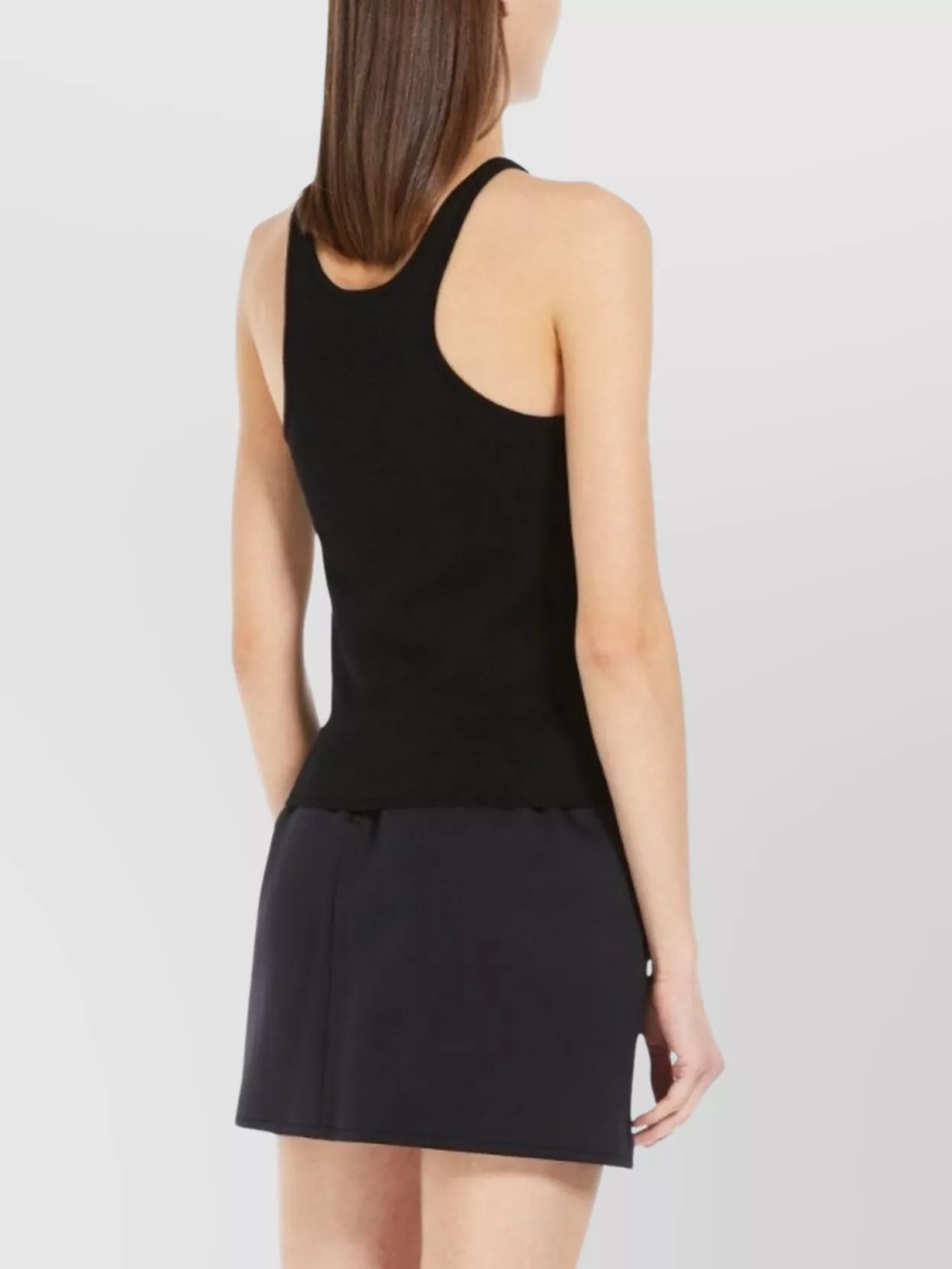 Max Mara Vanisé Wool Halter Top Racerback