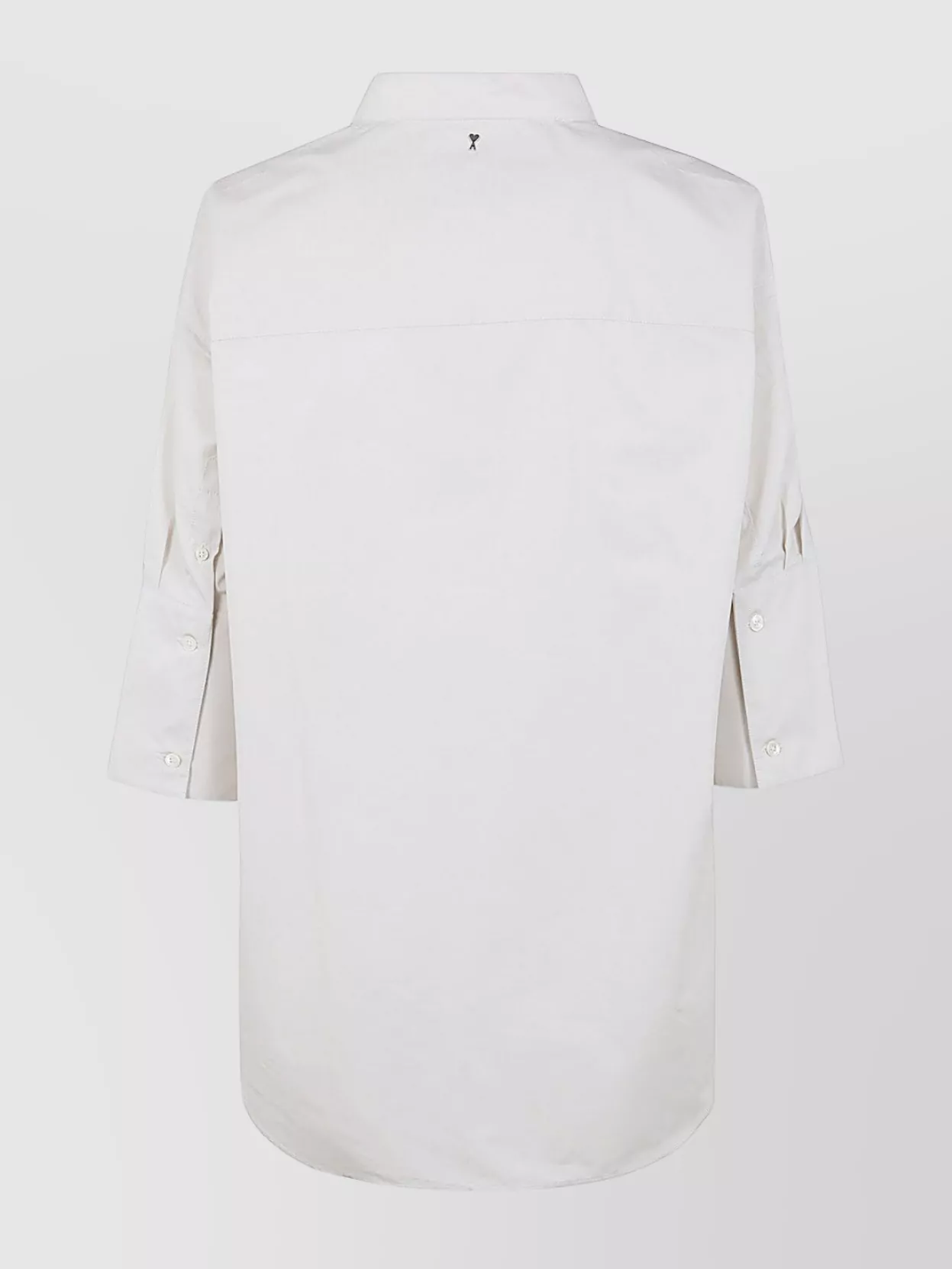 Ami Alexandre Mattiussi Ami Paris Mandarin Collar Shirt Clothing In White