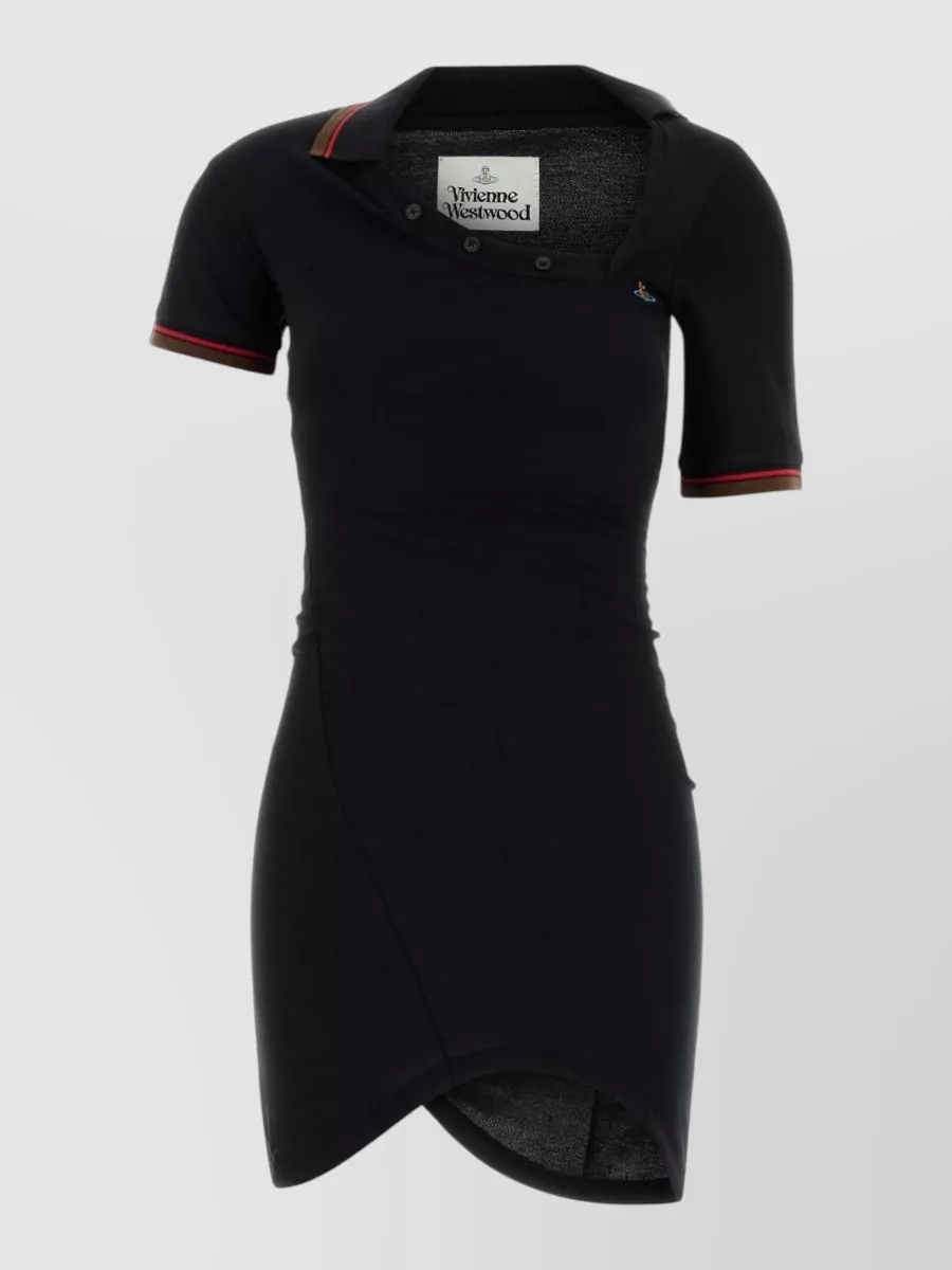 Vivienne Westwood cotton asymmetric polo dress