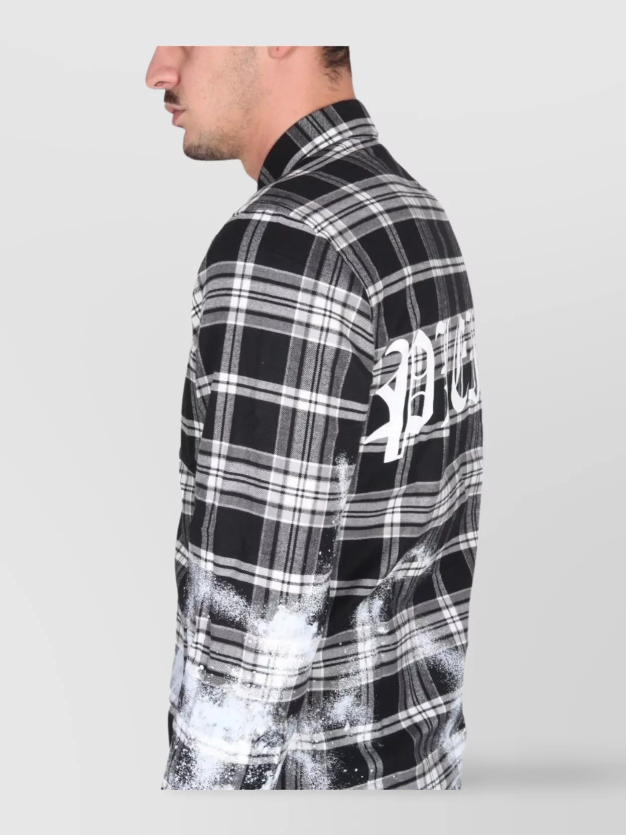Philipp Plein Plaid Shirt Long Sleeves Print