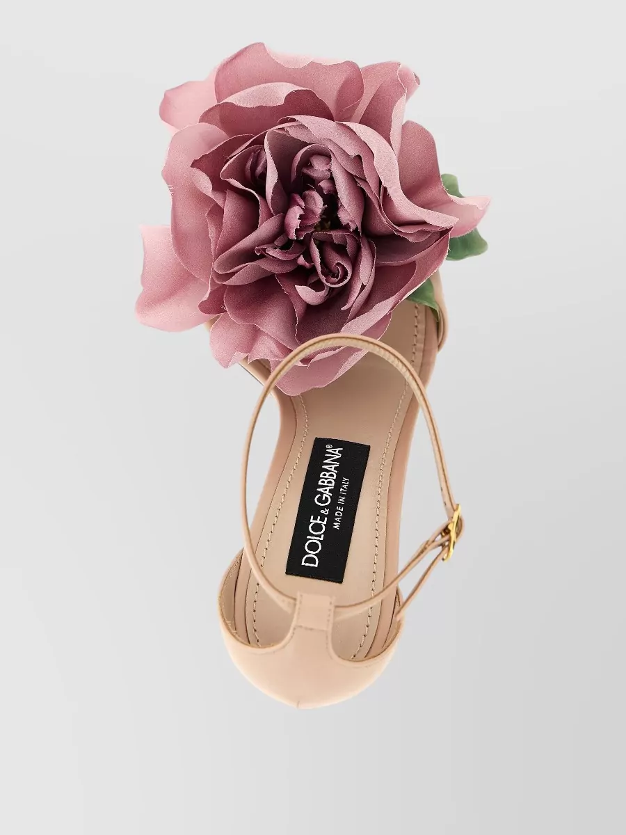Dolce&Gabbana Leather Bouquet Sandals
