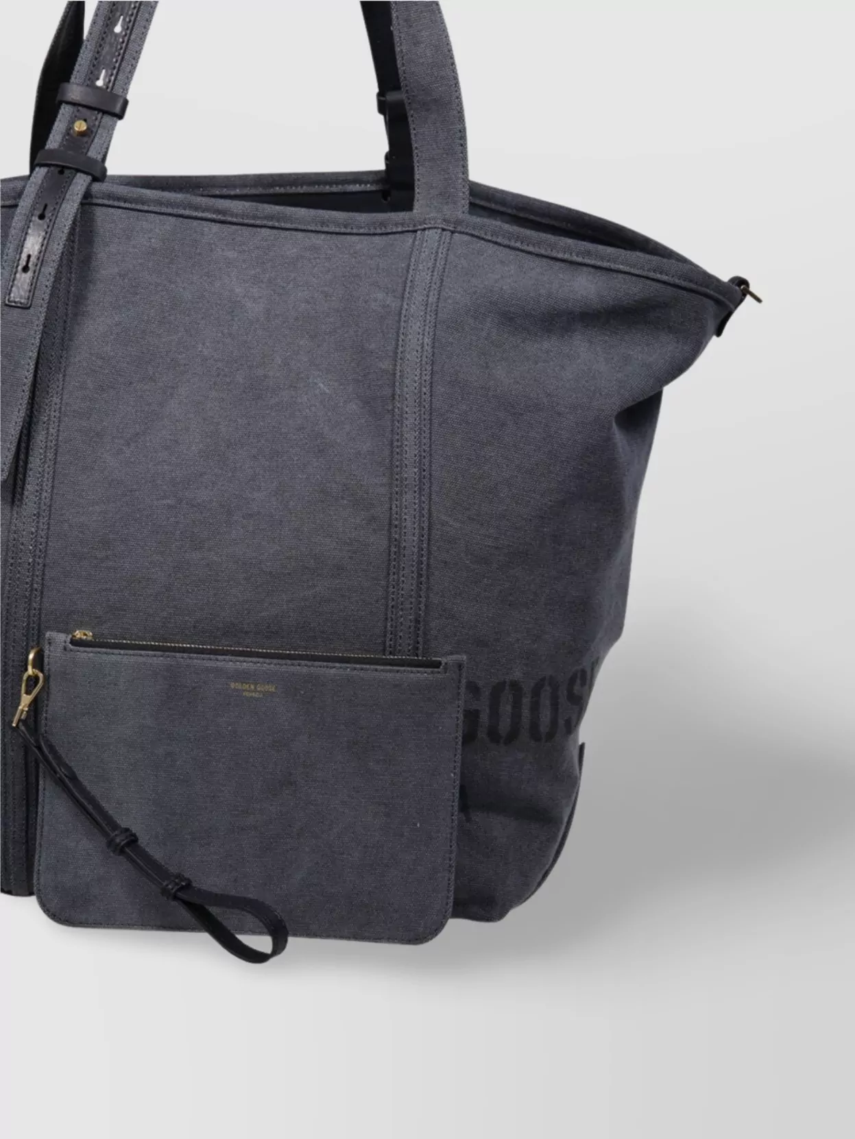 Golden Goose 24.7 Canvas Tote Bag With Print