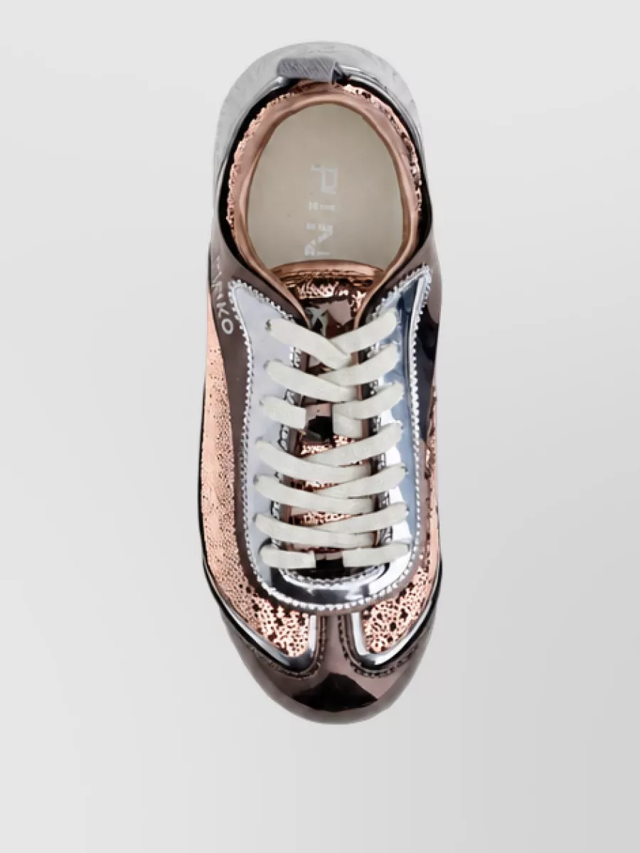 Pinko Sequined Low-Top Sneakers