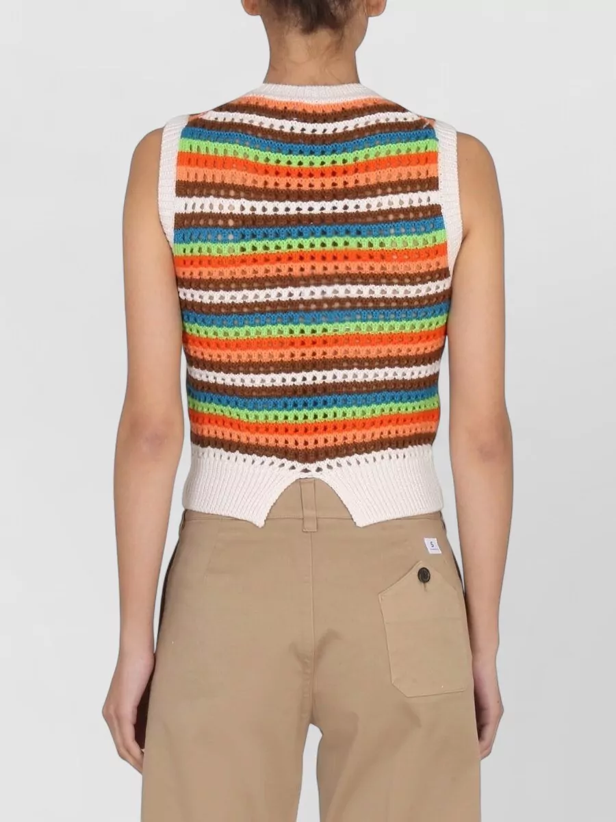 Department Five Striped Wool Tank Top