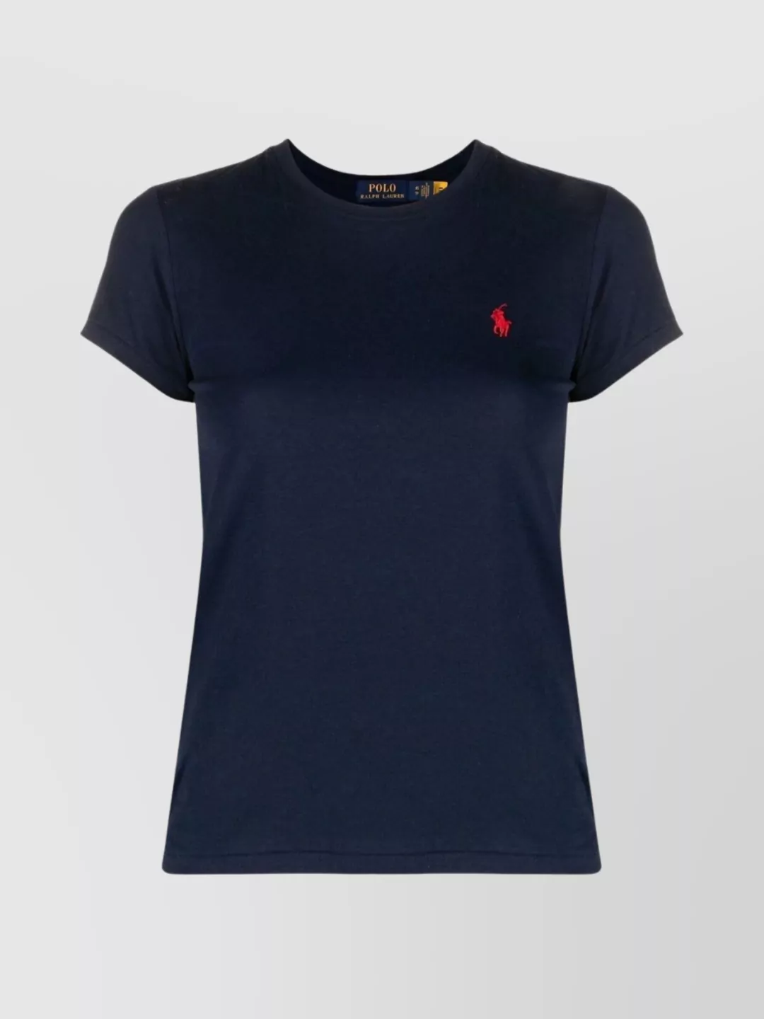 Shop Polo Ralph Lauren Logo Crewneck Short Sleeve T-shirt In Blue