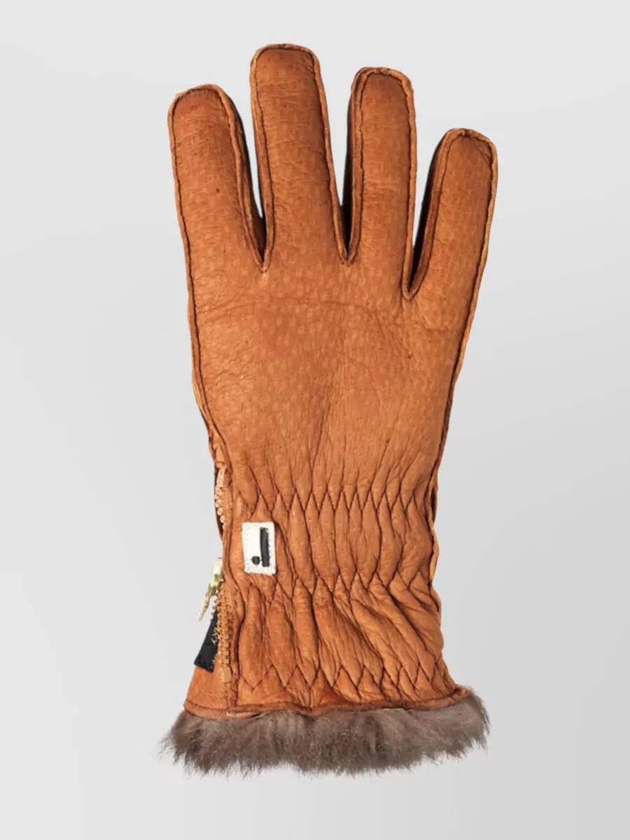 Restelli leather gloves