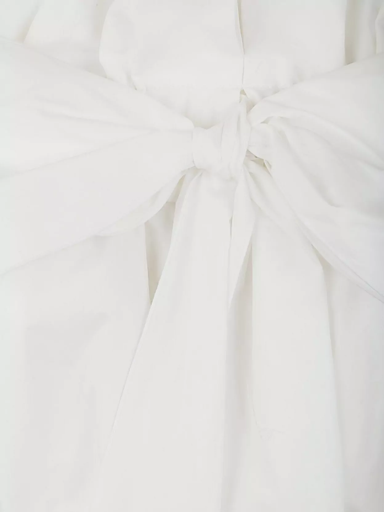 Patou Bow Detail Off-Shoulder Ruffled Top
