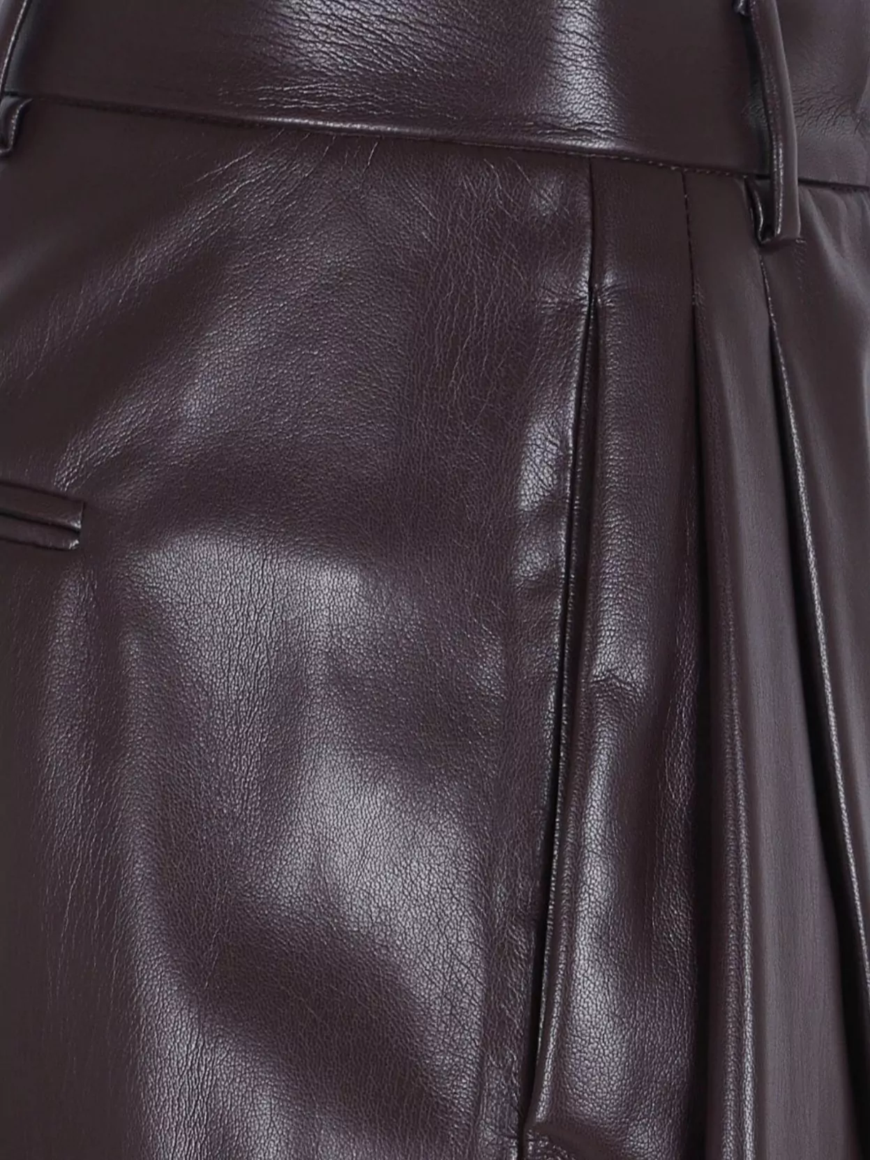 The Andamane Tracy - Maxi Flare Vegan Leather Trousers