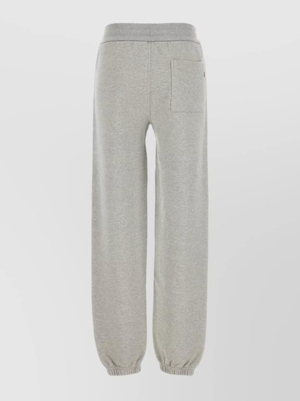Jil Sander Cotton Joggers With Back Pocket And Elastic Waistband In Gray