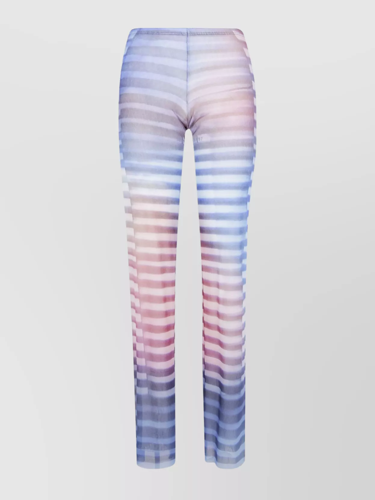Jean Paul Gaultier Mesh Trouser Printed "air" In Multi