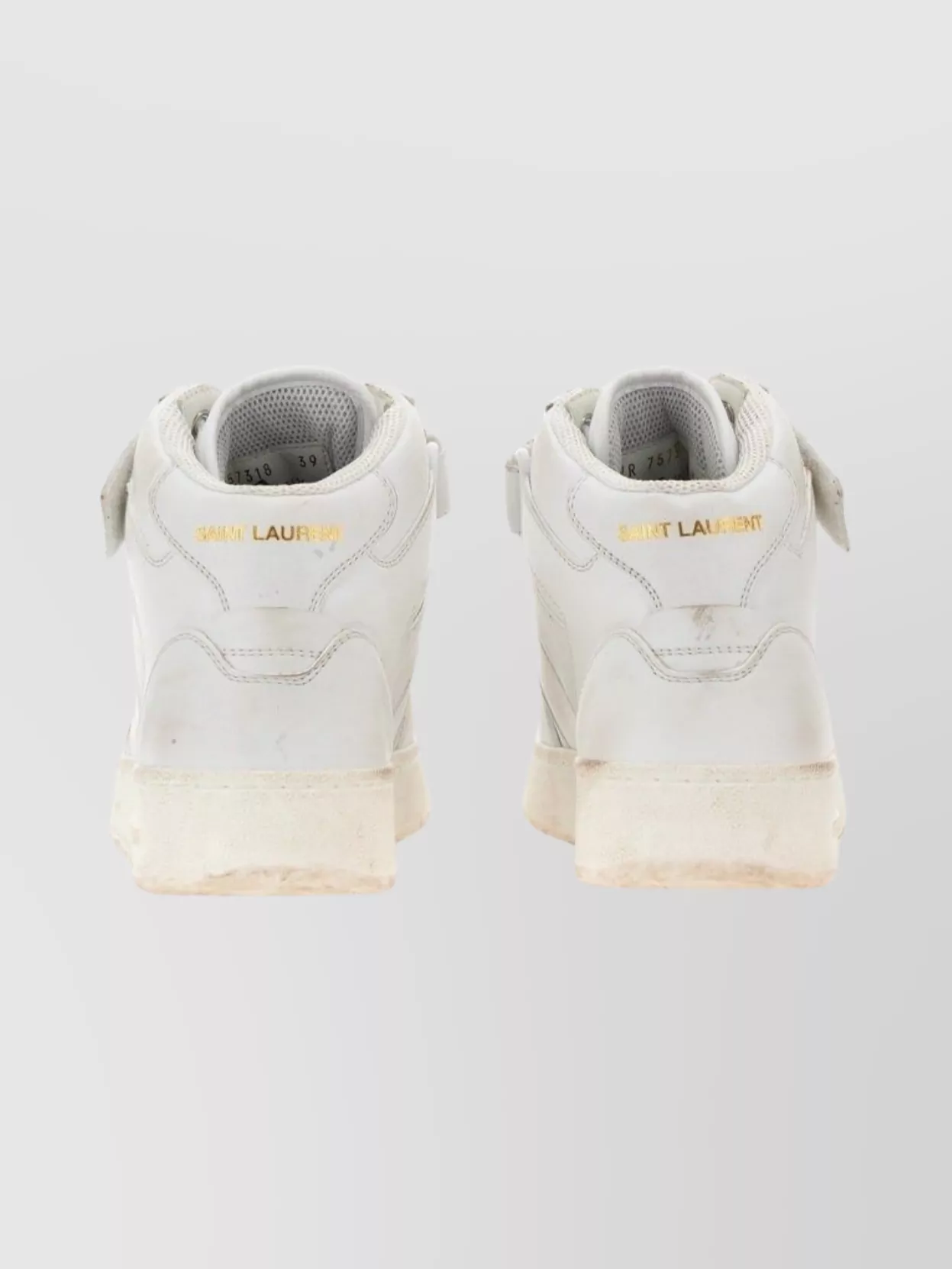 Saint Laurent Unique Handmade Sneakers Rubber Sole In White