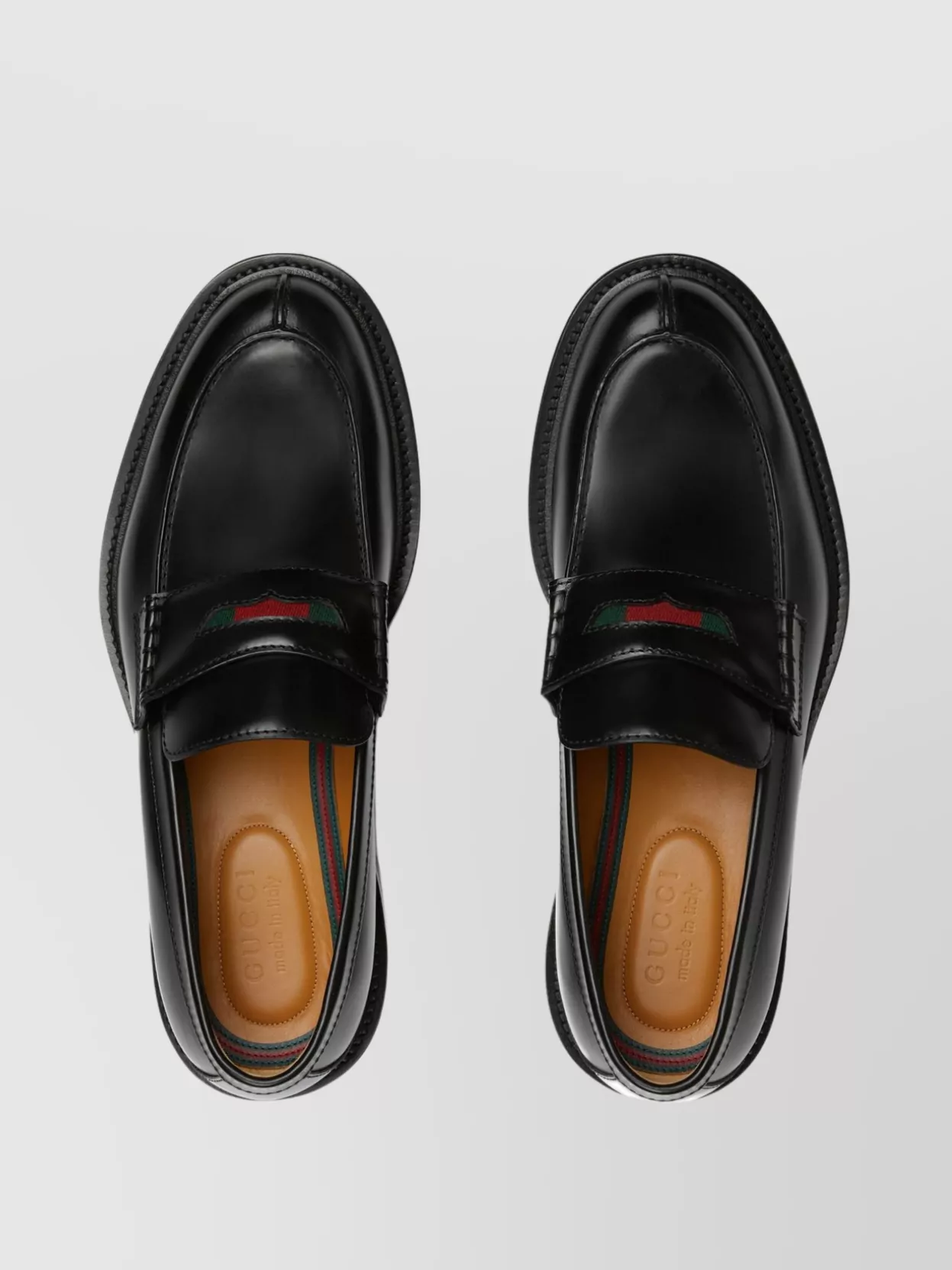 Gucci Loafer With Leather And Rubber Sole