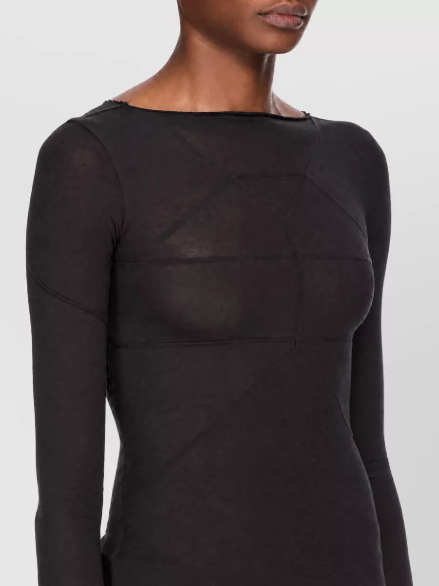 Rick Owens Silk Wool Long-Sleeve T-Shirt