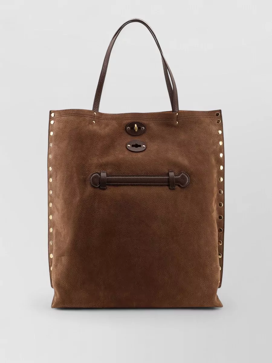 Zanellato A Spasso Jones Leather Shoulder Tote Bag
