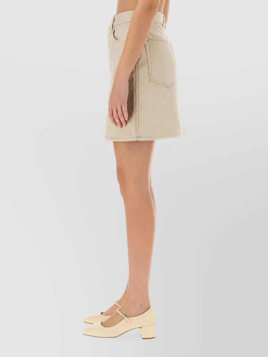 Burberry Denim High-Rise Skirt