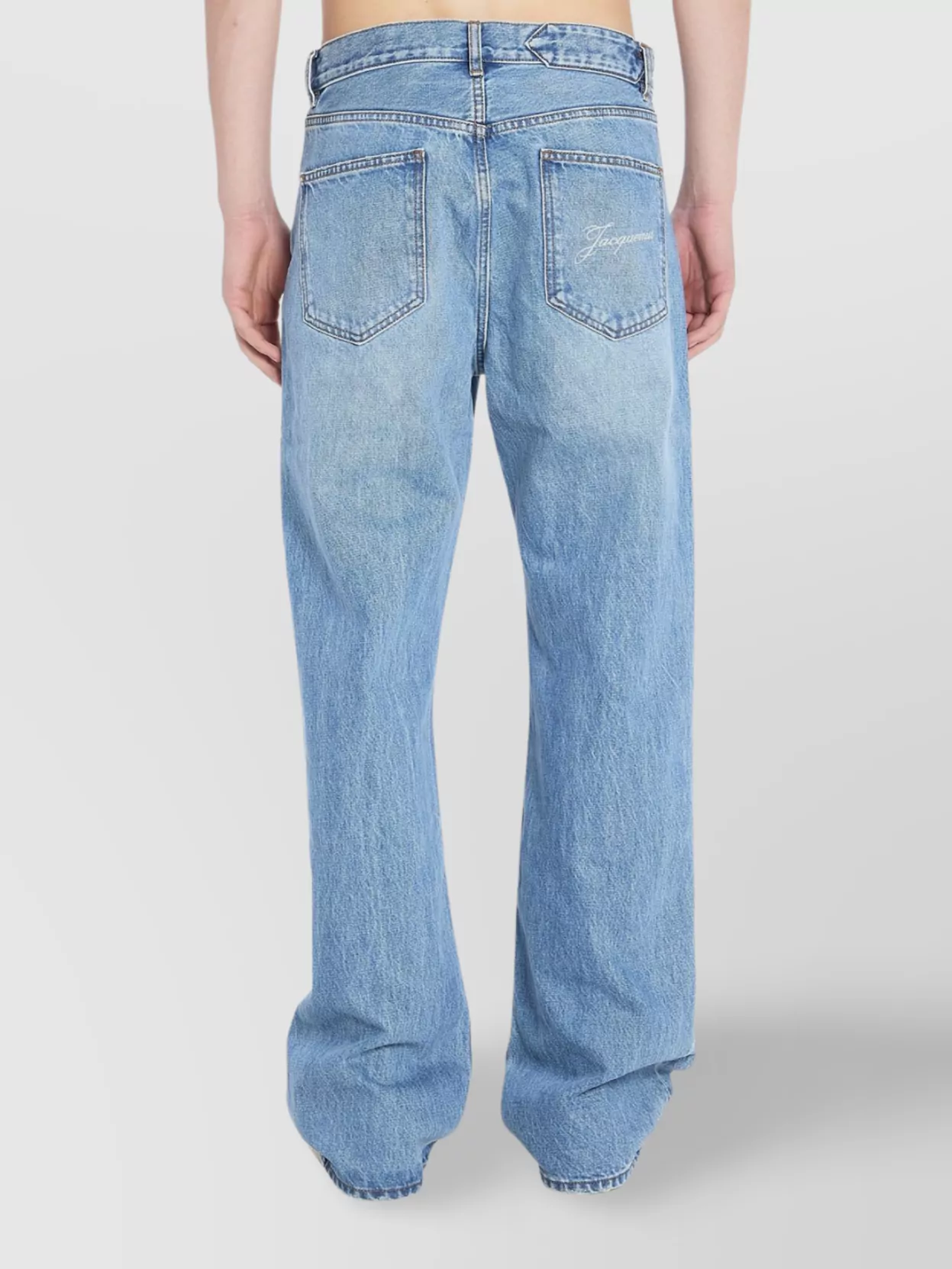 Jacquemus Denim Pants Topstitching Contrasting