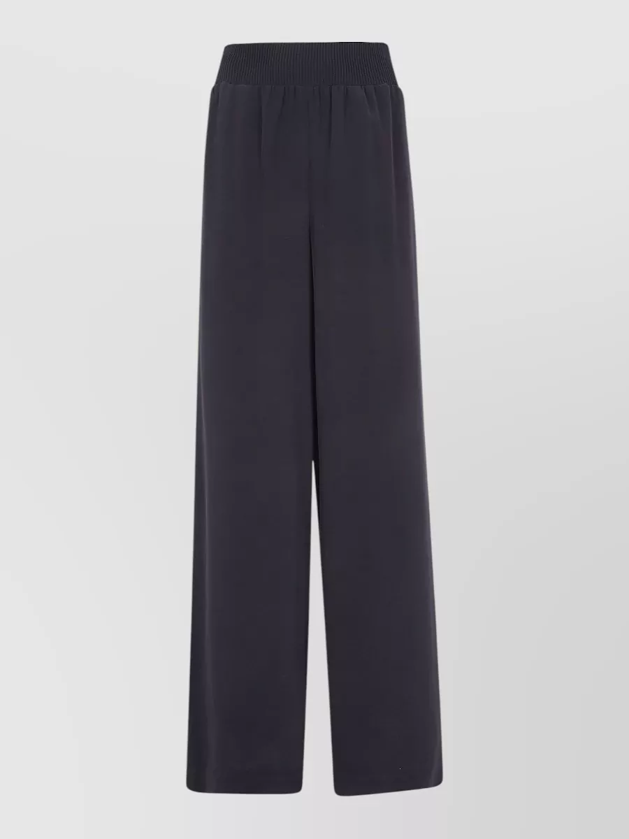 Joseph Satin Twill Wide-Leg Trousers