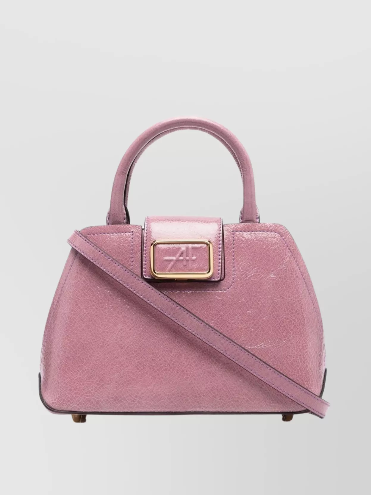 Shop Alberta Ferretti Convertible Leather Tote: Adjustable Straps In Pink
