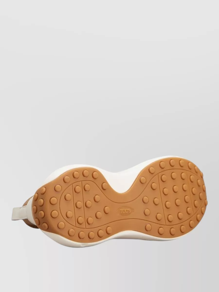 Tod's Low Top Sneakers Nylon Silk Contrast Sole