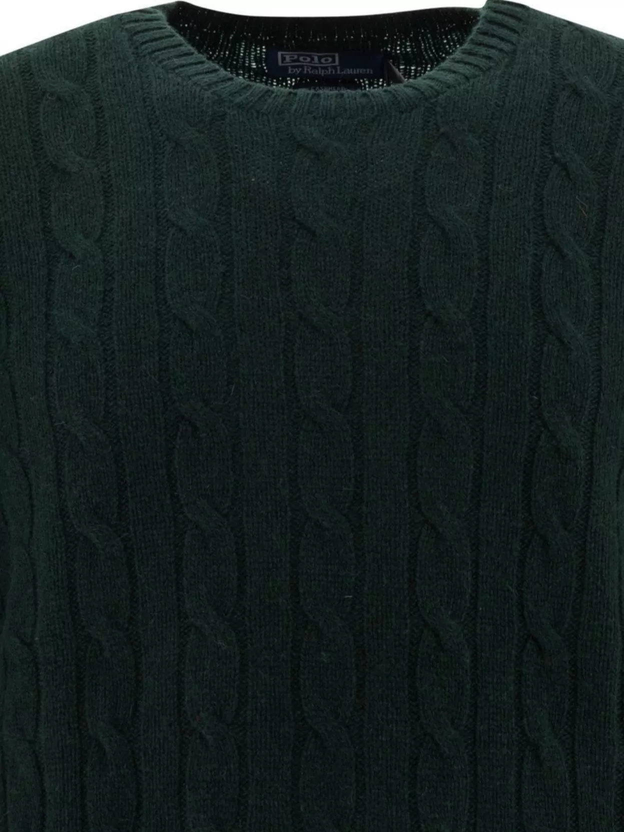 Polo Ralph Lauren Cable Knit Cashmere Crew Neck Sweater