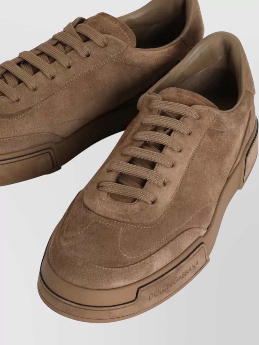 Dolce&Gabbana Derby Sneakers Round Toe Rubber Sole