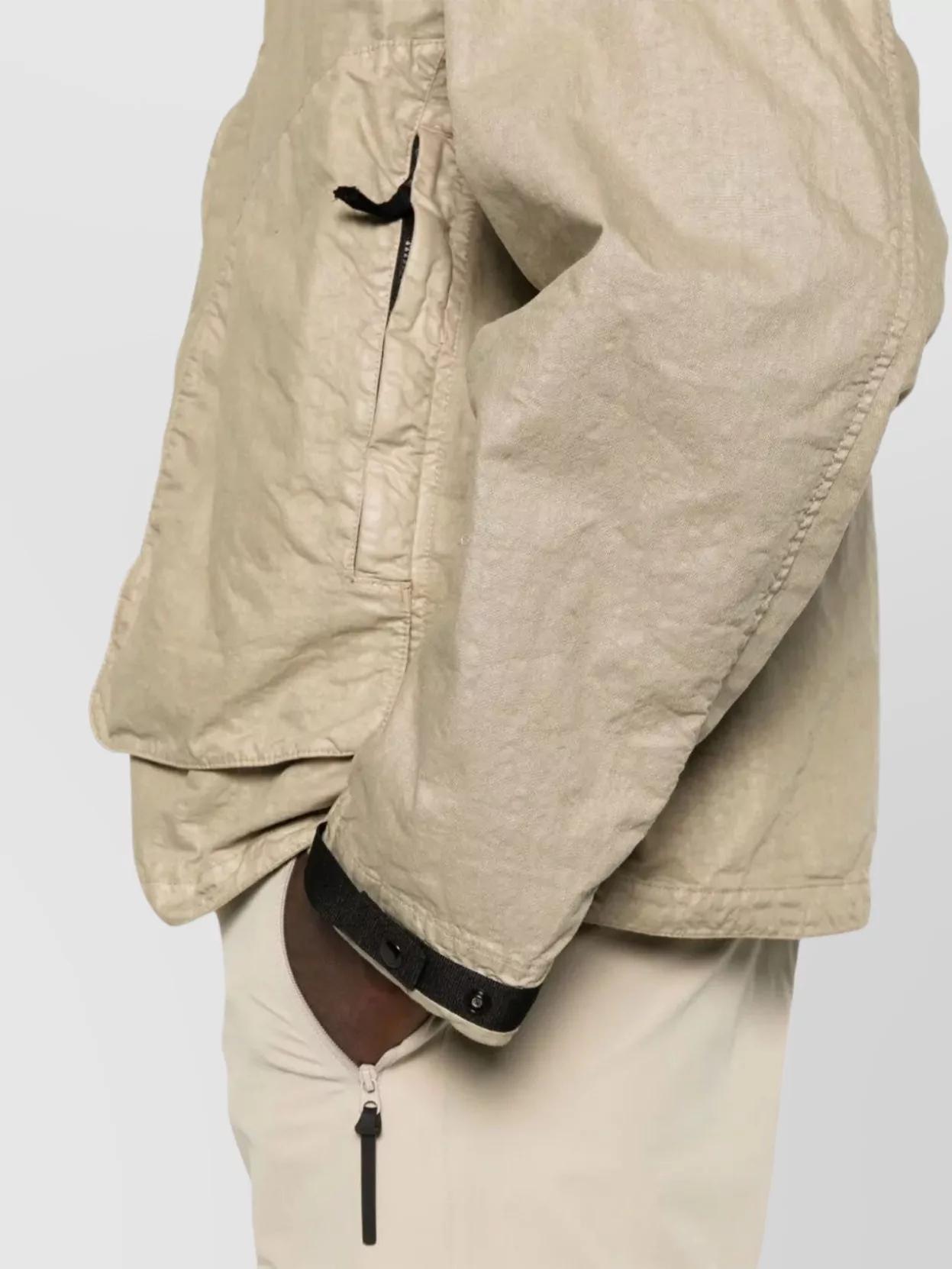 Stone Island Jacket Snap Collar Adjustable Cuffs