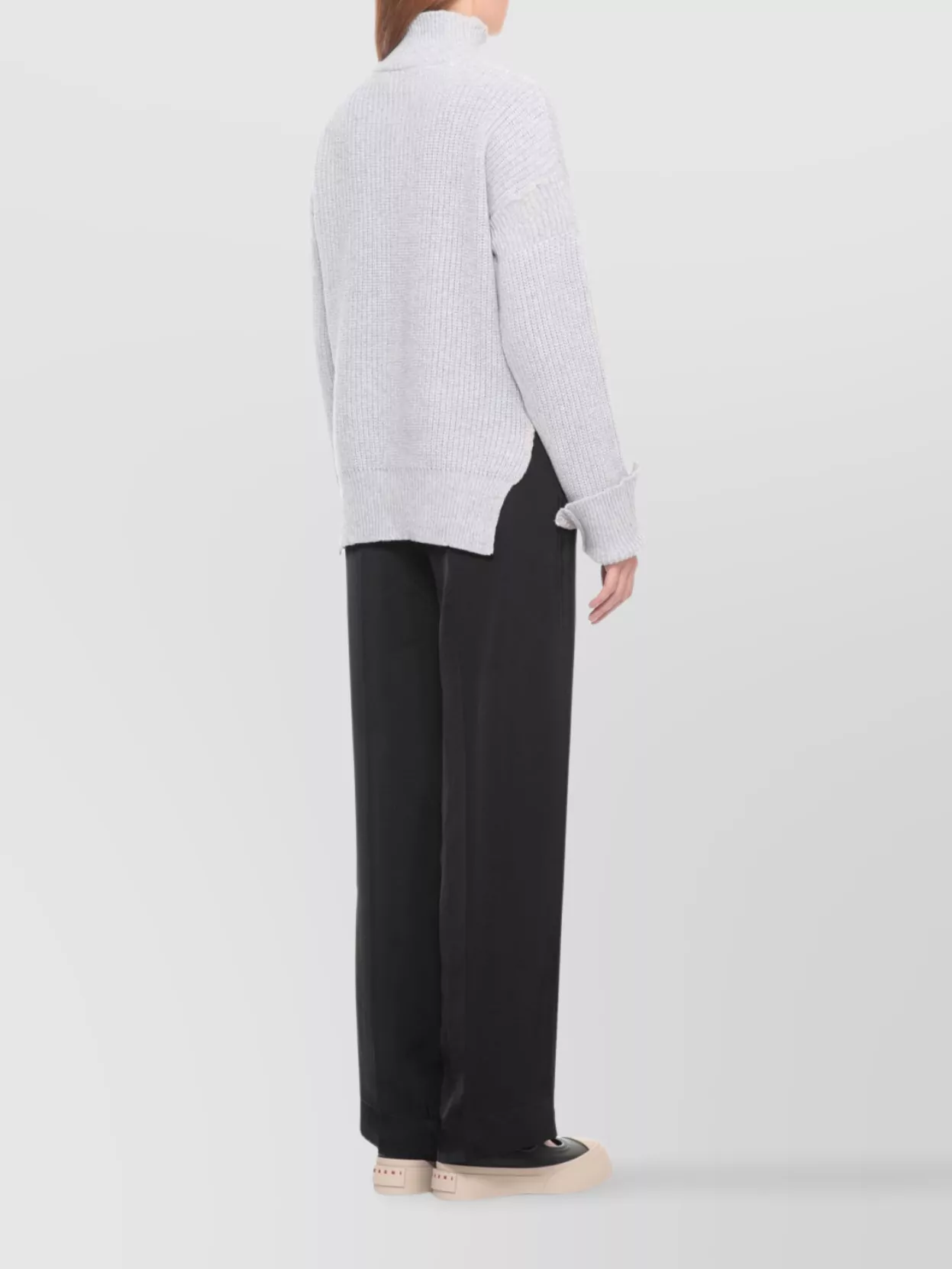 Marni Asymmetric Hem Turtleneck Knitwear Sweater
