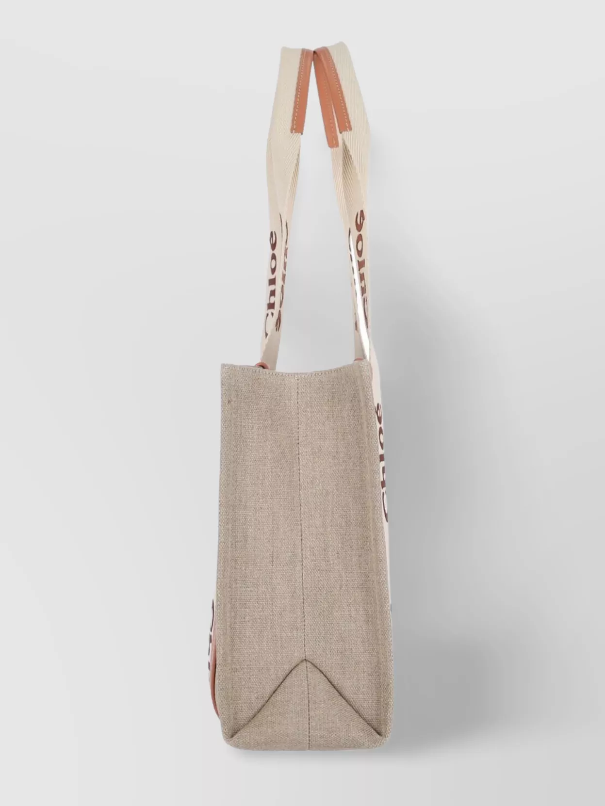 Chloé Tote Bag Trimmed Contrast Handles