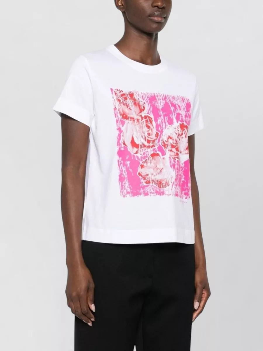 Givenchy Graphic Nylon Silk Top Short Sleeves